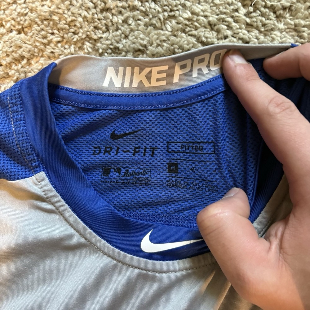 Nike Pro Combat Authentic Collection MLB Baseball Shirt Men Size Medium Active - Picture 3 of 6